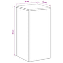 Planteholder Sølv 30 x 30 x 60 cm Stål