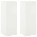 Planteholder 2 pcs Hvid 30 x 30 x 80 cm Stål