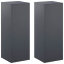 Planteholder 2 pcs Antracit 30 x 30 x 80 cm Galvaniseret stål