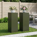 Planteholder 2 pcs Olivengrøn 30 x 30 x 80 cm Stål