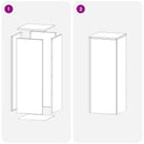 Planteholder Sølv 30 x 30 x 80 cm Stål
