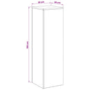 Planteholder Sort 30 x 30 x 100 cm Stål