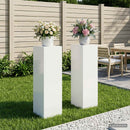Planteholder 2 pcs Hvid 30 x 30 x 100 cm Stål