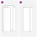 Planteholder Olivengrøn 30 x 30 x 100 cm Cortenstål