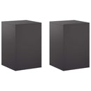 Planteholder 2 pcs Sort 40 x 40 x 60 cm Stål