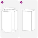 Planteholder 2 pcs Antracit 40 x 40 x 80 cm Galvaniseret stål