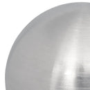 Børstet Bold Ø 20 cm Sølv Rustfrit stål 201