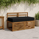 Sædehynde SOEST 100% polyester Sort 120 x 60 x 15 cm