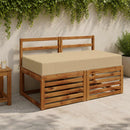 Sædehynde SOEST 100% polyester Beige 120 x 60 x 15 cm