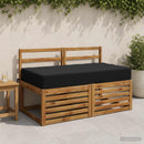 Sædehynde SOEST 100% polyester Sort 120 x 60 x 15 cm