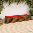 4-Stykke Sædepuder SOEST 4 stk. 100% polyester Rød