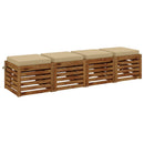 4-Stykke Sædepuder SOEST 4 stk. 100% polyester Beige