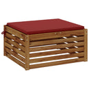 1-Stykke Sædepude SOEST 100% polyester Vinrød 60 x 60 x 3 cm