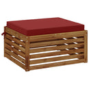 1-Stykke Sædepude SOEST 100% polyester Vinrød 60 x 60 x 7 cm