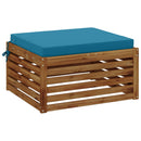 1-Stykke Sædepude SOEST 100% polyester Lyseblå 70 x 70 x 7 cm