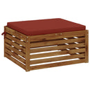1-Stykke Sædepude SOEST 100% polyester Rød 80 x 80 x 5 cm