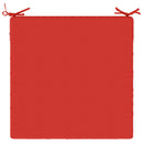 1-Stykke Sædepude SOEST 100% polyester Rød 80 x 80 x 5 cm