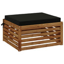 1-Stykke Sædepude SOEST 100% polyester Sort 80 x 80 x 7 cm