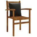 1-delte rygpuder PUTTEN 100% polyester Sort 40 x 40 x 15 cm
