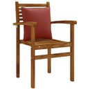 1-delte rygpuder PUTTEN 100% polyester Rød 40 x 40 x 15 cm
