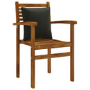 1-delte rygpuder PUTTEN 100% polyester Sort 40 x 40 x 15 cm