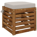 1-delt sædepude SOEST 100% polyester Hvid 40 x 40 x 7 cm