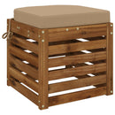 1-delt sædepude SOEST 100% polyester Sandfarvet 40 x 40 x 7 cm
