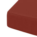 4-delt sædepuder SOEST 4 pcs 100% polyester Rød 40 x 40 x 7 cm