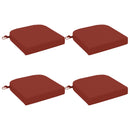 4-delt sædepuder SOEST 4 pcs 100% polyester Rød 40 x 40 x 7 cm