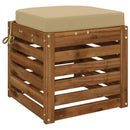 1-delt sædepude SOEST 100% polyester Beige 40 x 40 x 7 cm