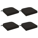 4-delt sædepuder SOEST 4 pcs 100% polyester Sort 40 x 40 x 7 cm