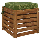 1-delt sædepude SOEST 100% polyester Bladdesign 40 x 40 x 7 cm