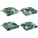 4-delt sædepuder SOEST 4 pcs 100% polyester Bladmønster