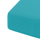 1-delt sædepude SOEST 100% polyester Turkis 40 x 40 x 7 cm