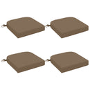 4-delt sædepuder SOEST 4 pcs 100% polyester Gråbrun