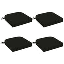 4-delt sædepuder SOEST 4 pcs 100% polyester Sort 45 x 45 x 7 cm