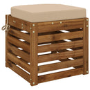 1-delt sædepude SOEST 100% polyester Cremefarvet 45 x 45 x 7 cm