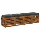 4-delt sædepuder SOEST 4 pcs 100% polyester Antracit