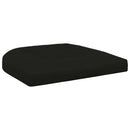 4-Stykke Sædepuder 4 stk. 100% polyester Sort 40 x 40 x 5 cm