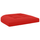 4-Stykke Sædepuder 4 stk. 100% polyester Rød 40 x 40 x 5 cm