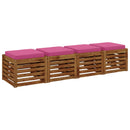 4-Stykke Sædepuder VUGHT 4 pcs 100% polyester Lyserød