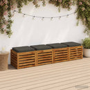 4-Stykke Sædepuder VUGHT 4 pcs 100% polyester Antracit