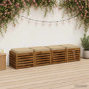 4-Stykke Sædepuder VUGHT 4 pcs 100% polyester Beige