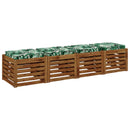 4-Stykke Sædepuder VUGHT 4 pcs 100% polyester Bladmønster