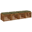 4-Stykke Sædepuder VUGHT 4 pcs 100% polyester Olivengrøn