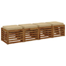 4-Stykke Sædepuder VUGHT 4 pcs 100% polyester Beige