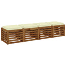 4-Stykke Sædepuder VUGHT 4 pcs 100% polyester Cremefarvet