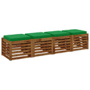 4-Stykke Sædepuder VUGHT 4 pcs 100% polyester Grøn