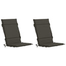 2-delt højt rygstol puder GEMERT 2 pcs 100% polyester Antracit