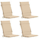 4-delt højt rygstol puder GEMERT 4 pcs 100% polyester